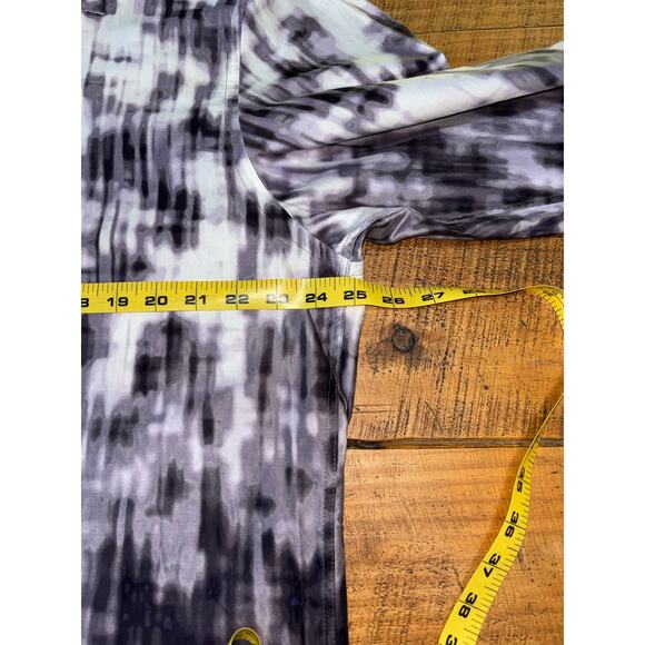 Jhane Barnes Trim Fit Purple Black Abstract Ombre Art NWOT‎ Mens Button Down XL - Picture 6 of 8